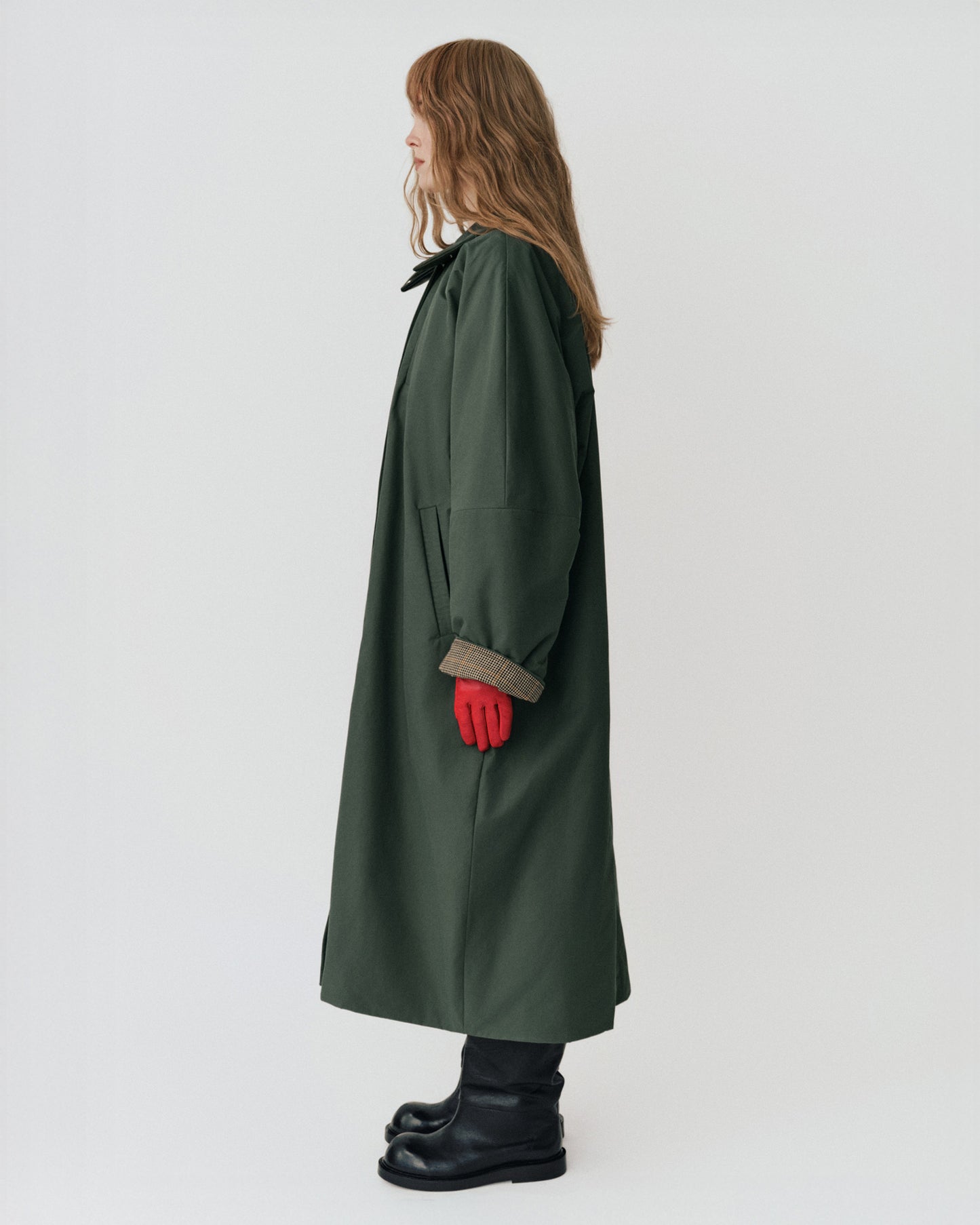 Khaki Warm Long Jacket