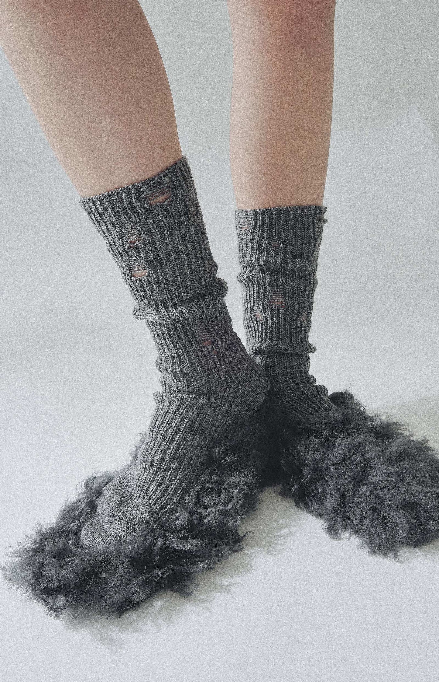 Winter Holey Socks